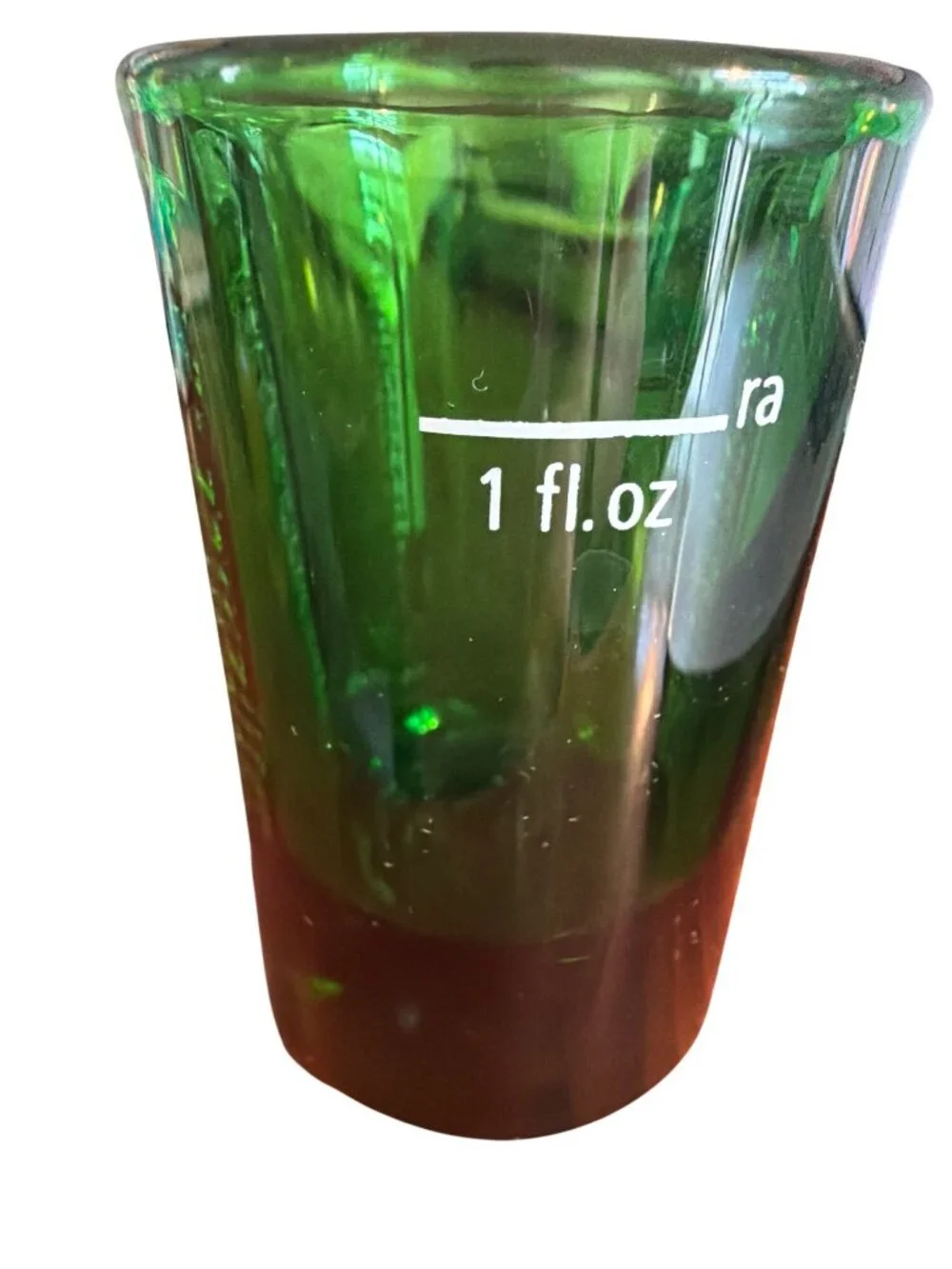 Jägermeister Green Glass 1 fl. oz. Shot Glass With Embossed Logo & Deer Head